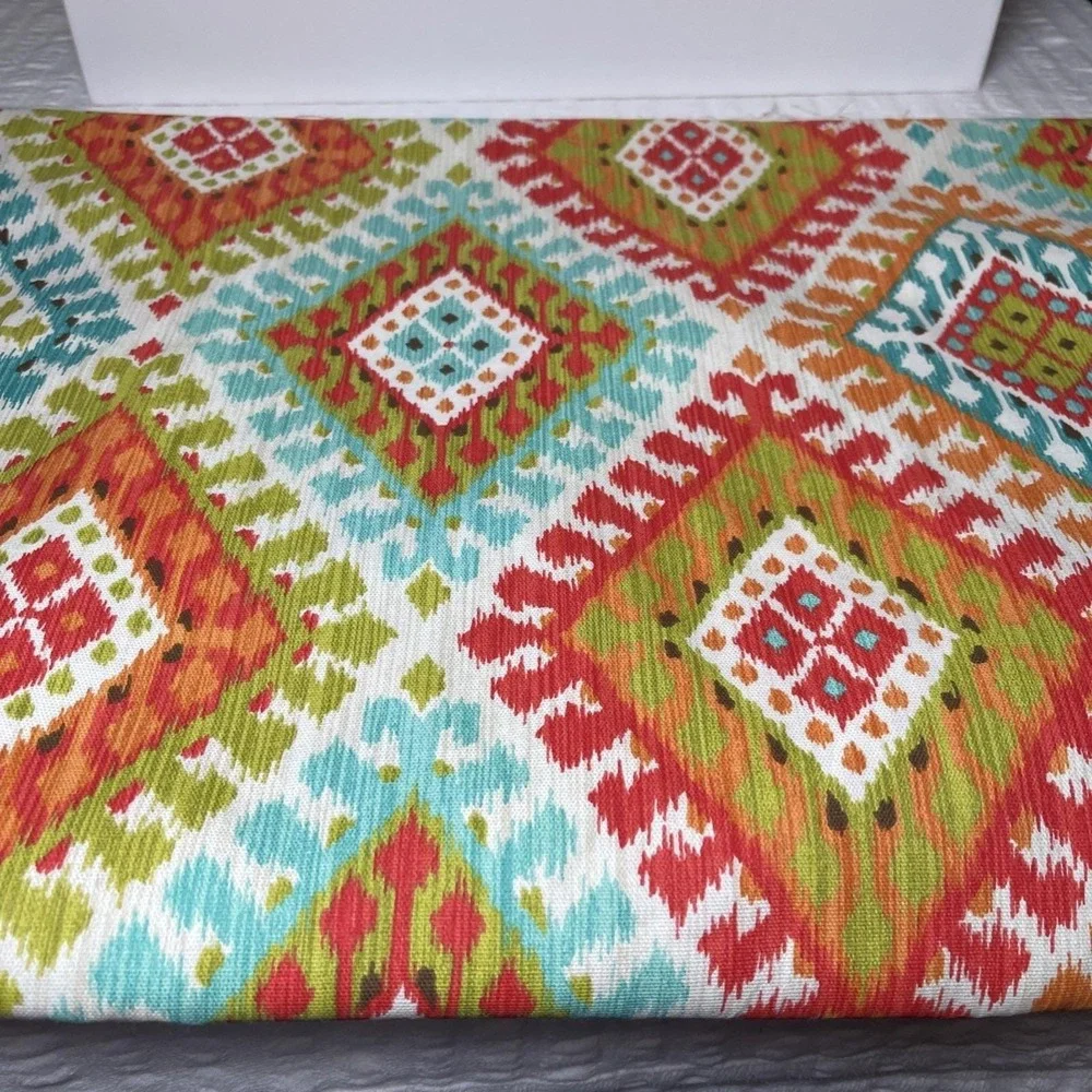RICHLOOM ORIGINAL SCREEN PRINT DESIGN BOHO Bright Multi Color FABRIC  22